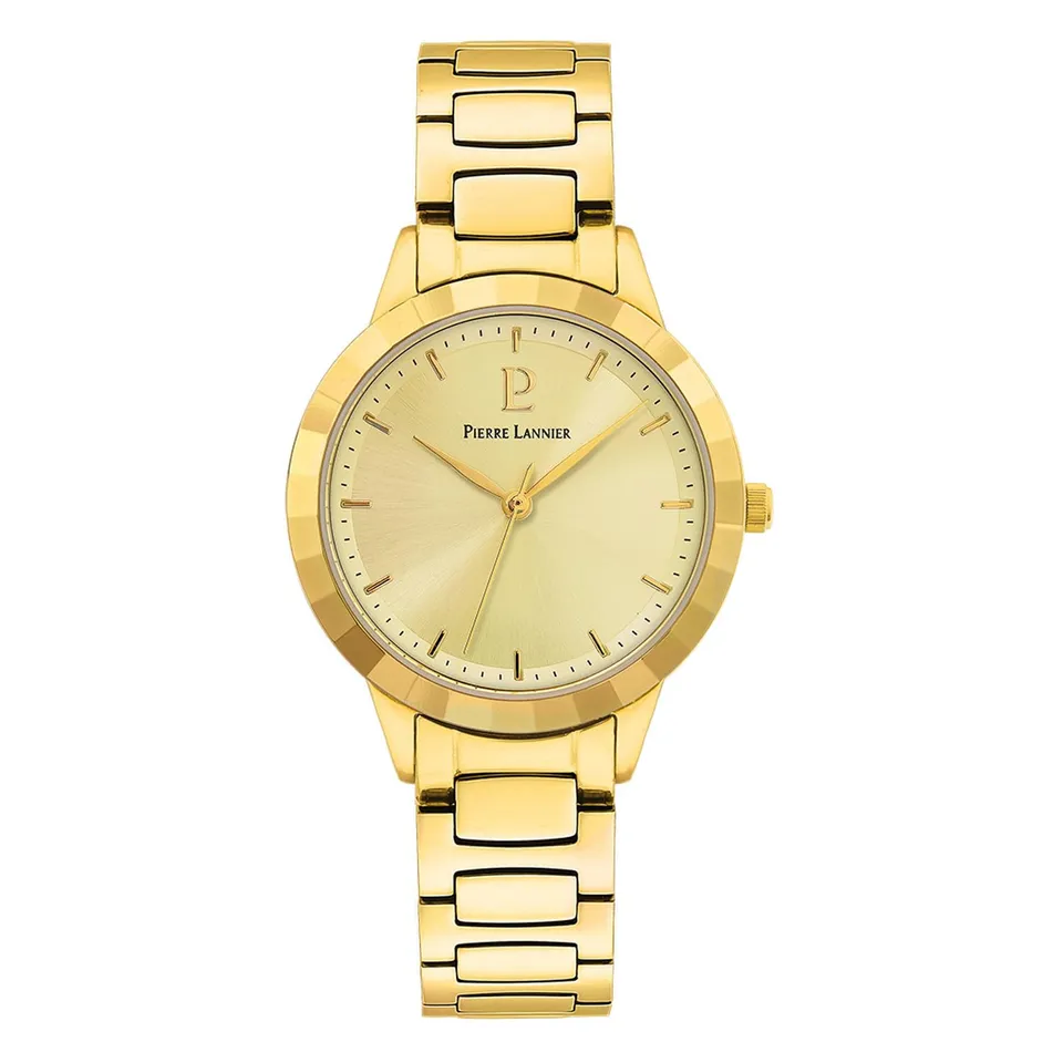 pierre-lannier-galiera-montre-femme-acier-dor-finition-dor-e image 1