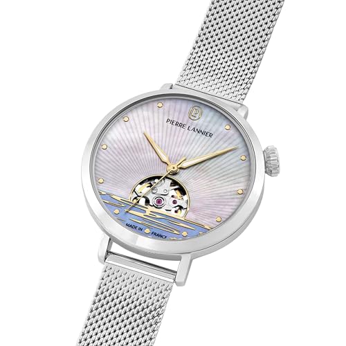 pierre-lannier-australe-montre-automatique-c-ur-ouvert-35-mm-acier-blanc-3-atm image 6