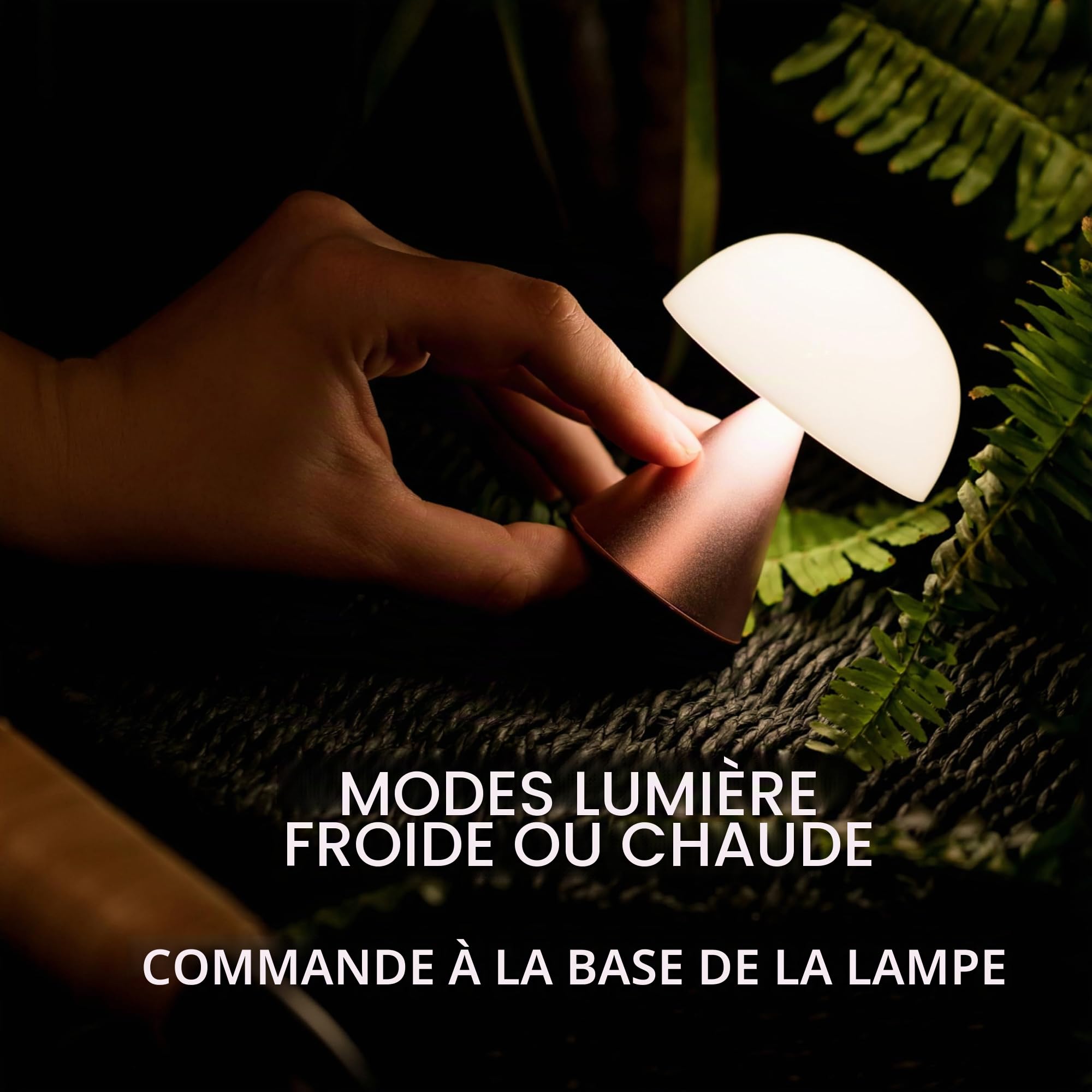 lexon-mina-mini-lampe-champignon-led-sans-fil-vert-sombre image 3