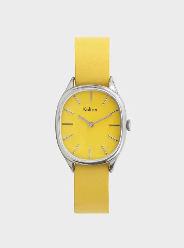 kelton-colorama-jaune-montre-ovale-pop-bracelet-interchangeable image 1