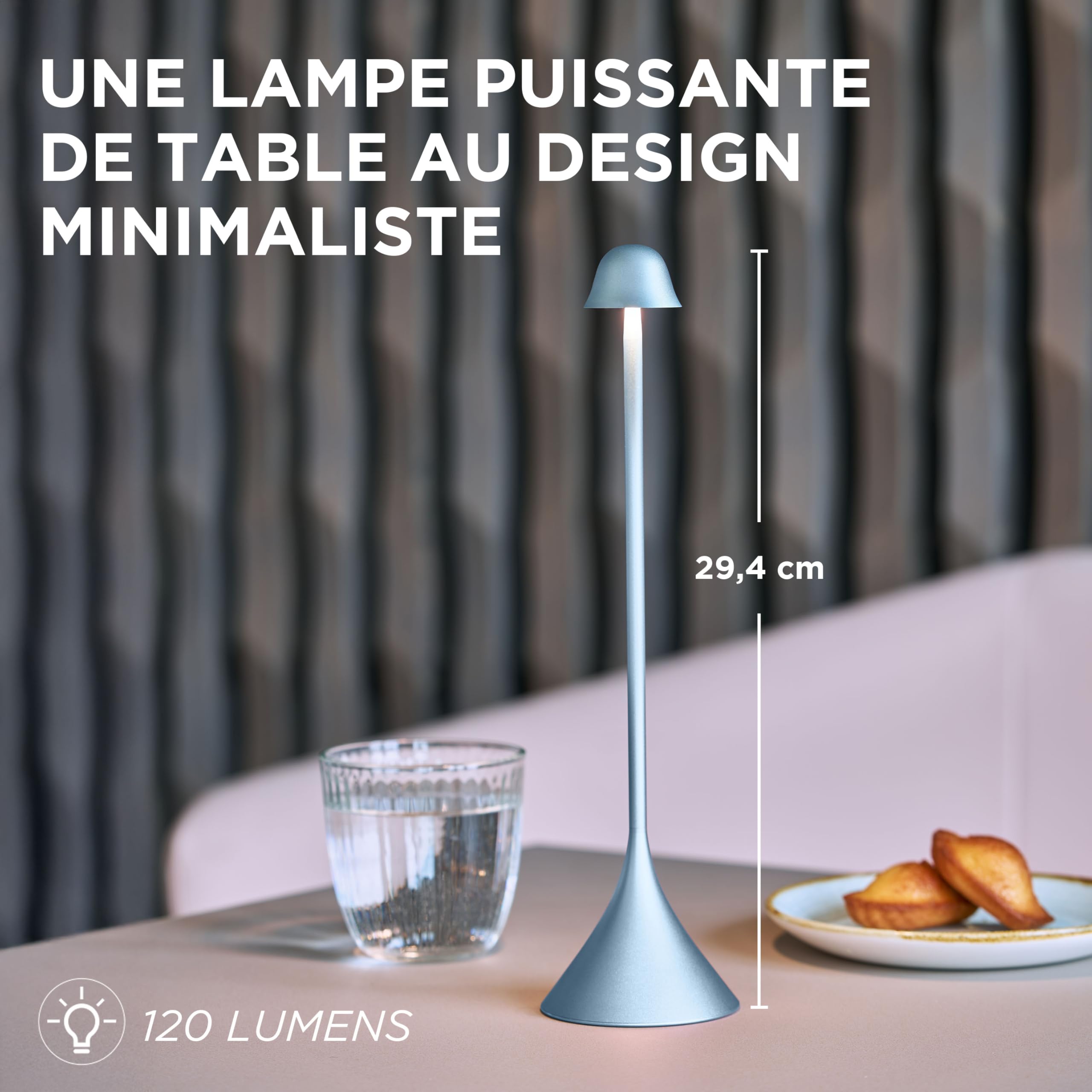 lexon-steli-lampe-de-table-tactile-led-synchronisable-rose-p-le-rechargeable-usb image 2