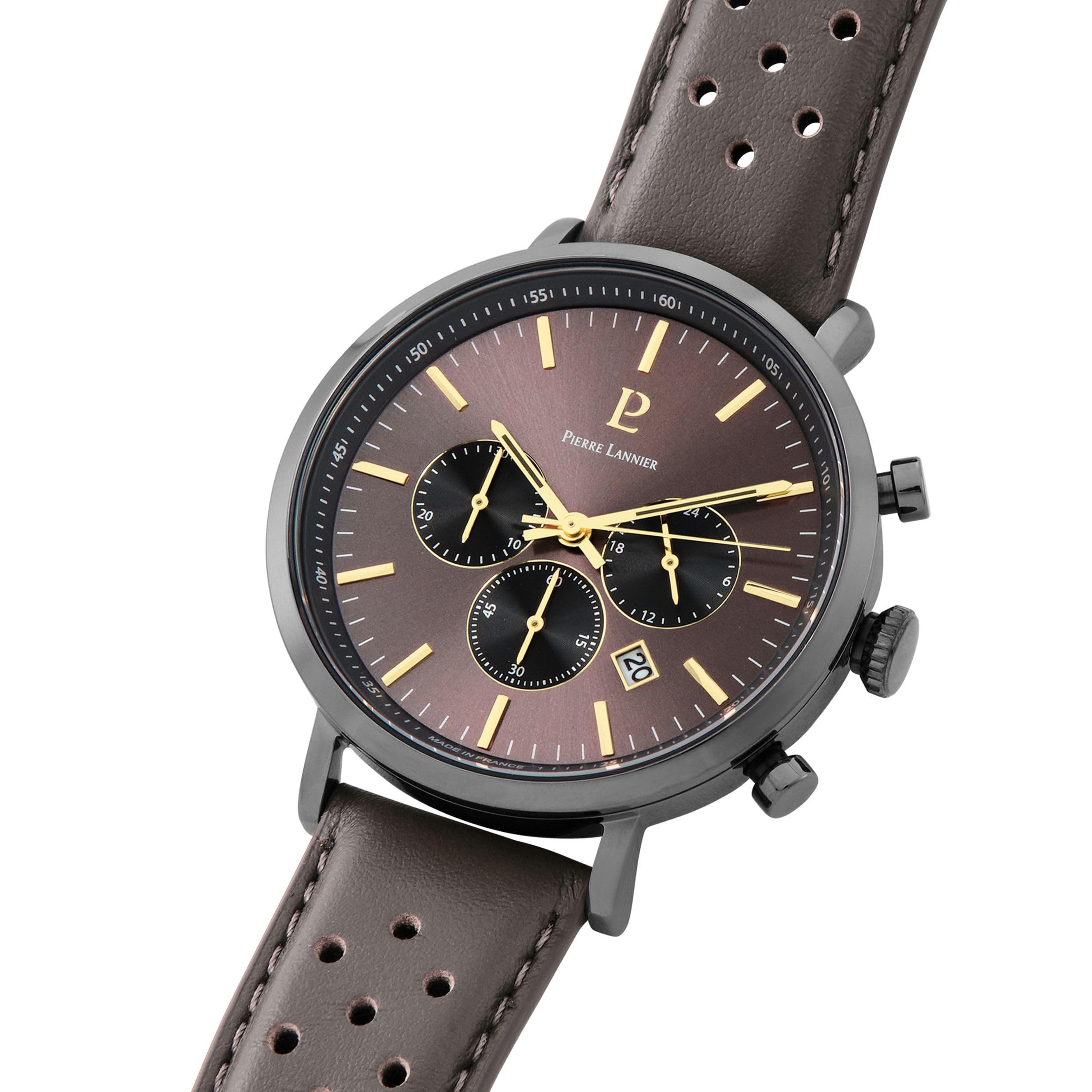 pierre-lannier-chronographe-baron-montre-homme-quartz-43-mm-acier-inoxydable-5-a image 3