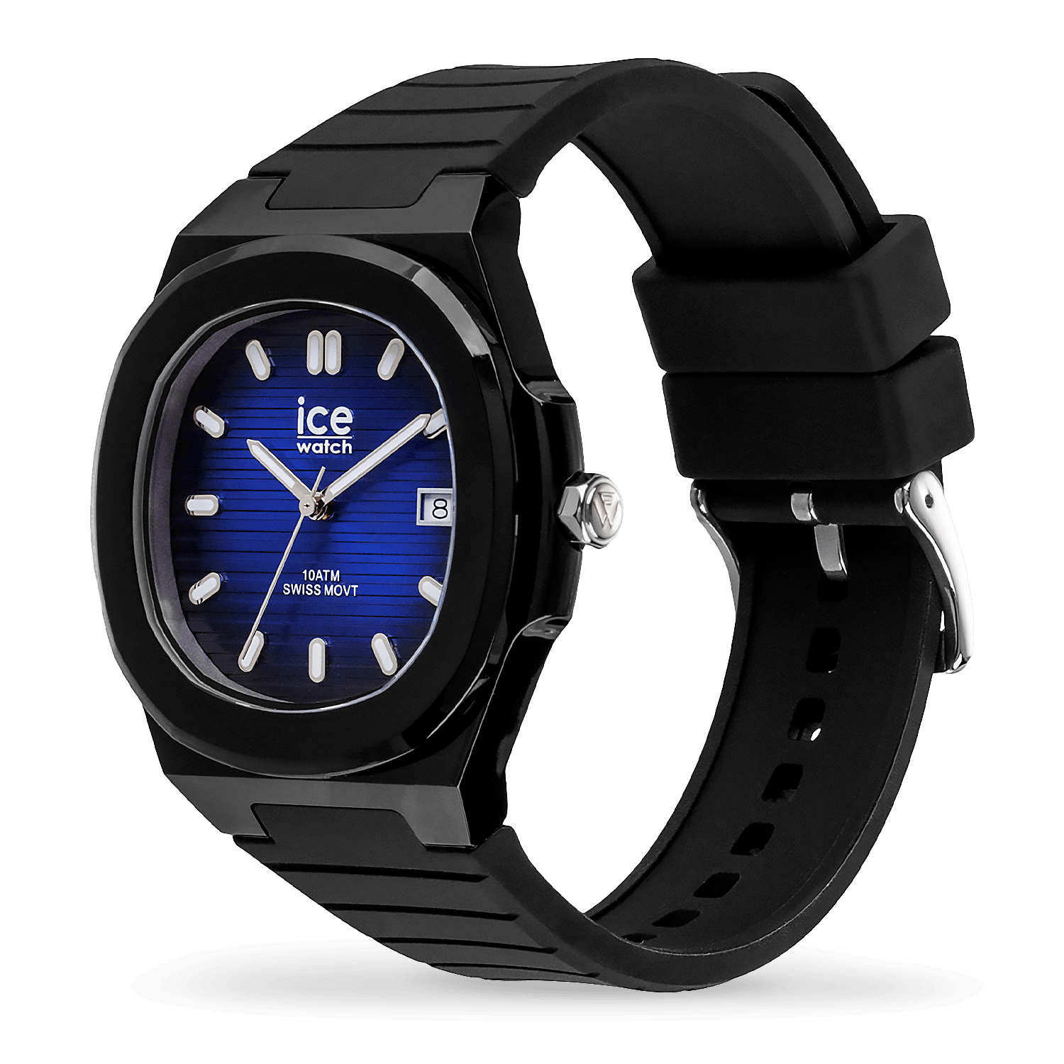 ice-watch-ice-power-pw7-montre-silicone-noir-bleu-textur image 2