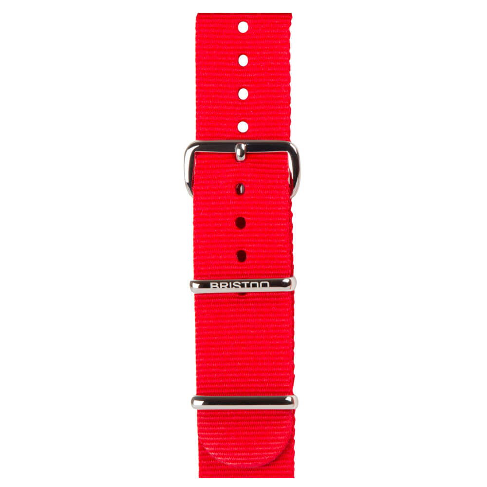 briston-clubmaster-classic-bracelet-type-nato-rouge-20-mm image 1