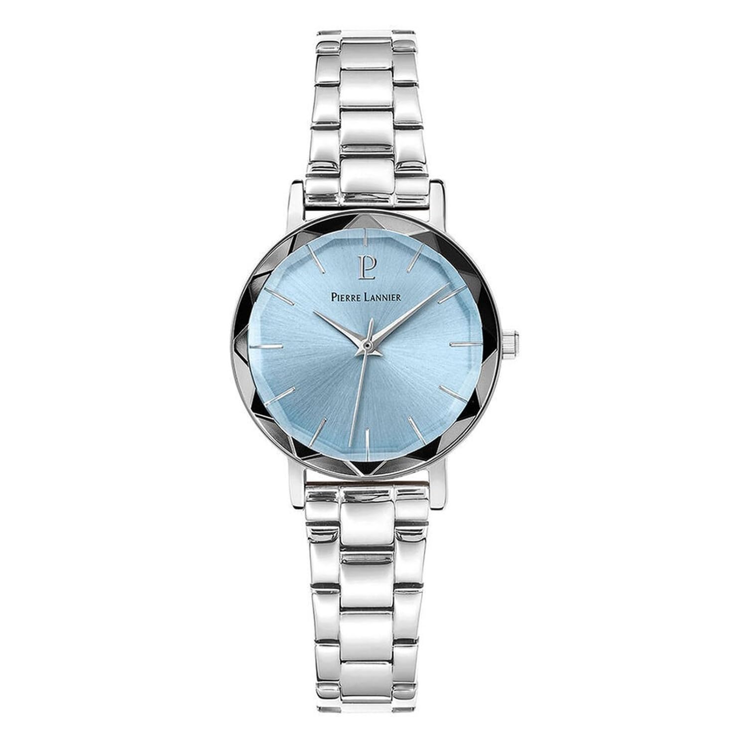 pierre-lannier-montre-femme-acier-cadran-bleu-collection-multiples image 1