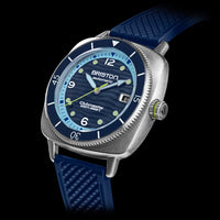 briston-clubmaster-legend-diver-ocean-hms-automatique-40-mm-acier-bleu image 5