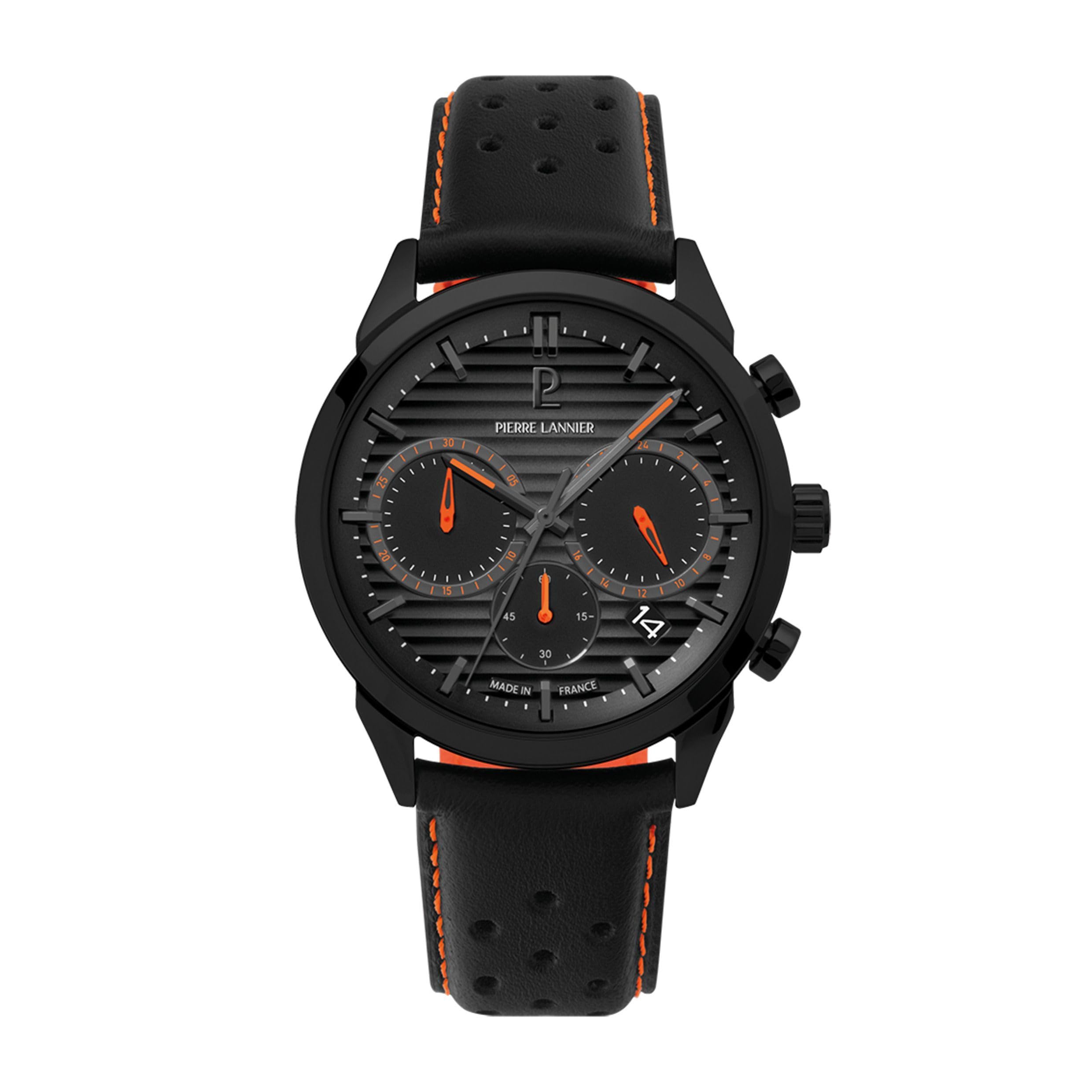 pierre-lannier-monarck-chronographe-quartz-43-mm-acier-inoxydable-5-atm image 1