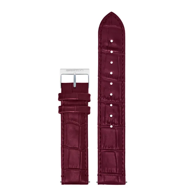 briston-bracelet-cuir-luxury-18-mm-bordeaux-mat-2 image 1