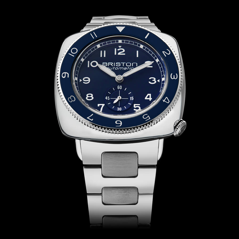 briston-clubmaster-legend-petite-seconde-montre-automatique-39-mm-acier-bleu image 4