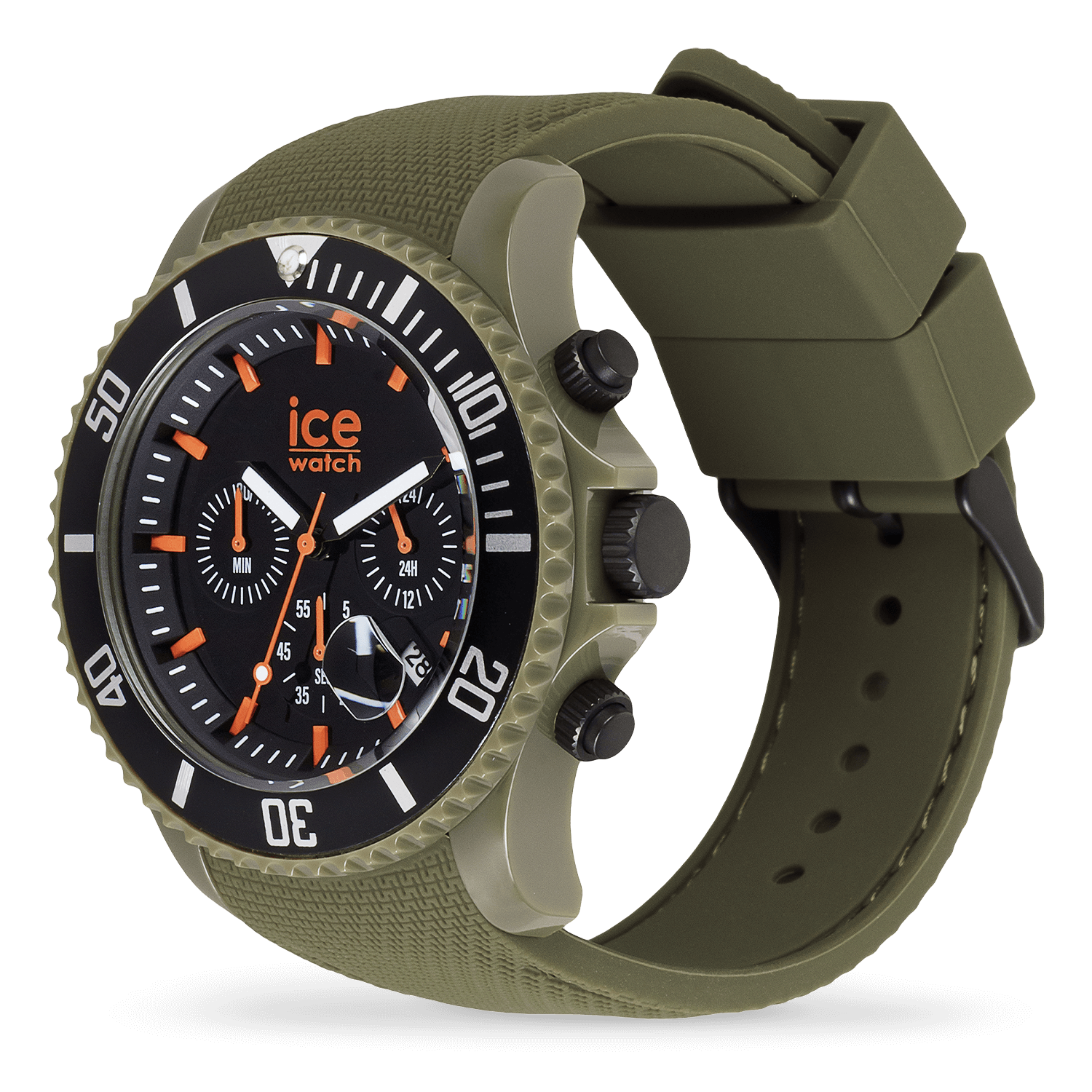 ice-watch-ice-chrono-khaki-orange-montre-chrono-mixte-biopoly image 2