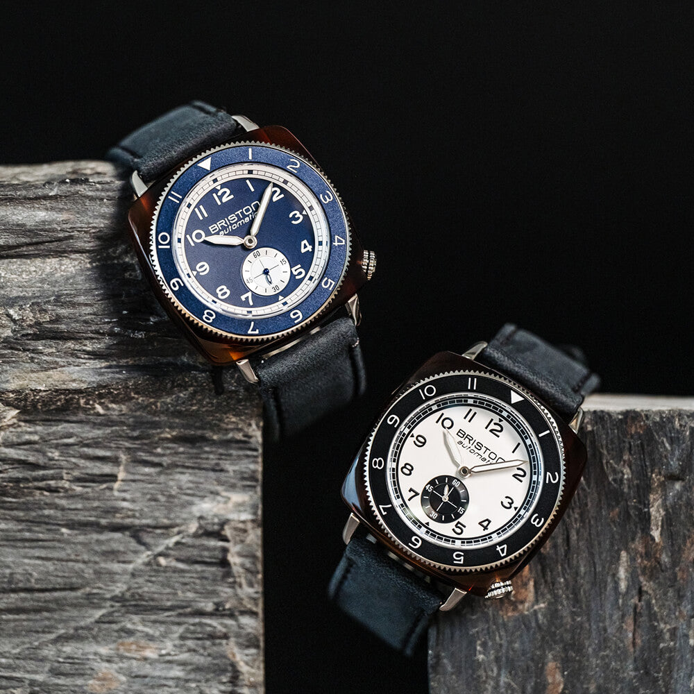 briston-clubmaster-legend-petite-seconde-39-mm-blanc-noir image 5