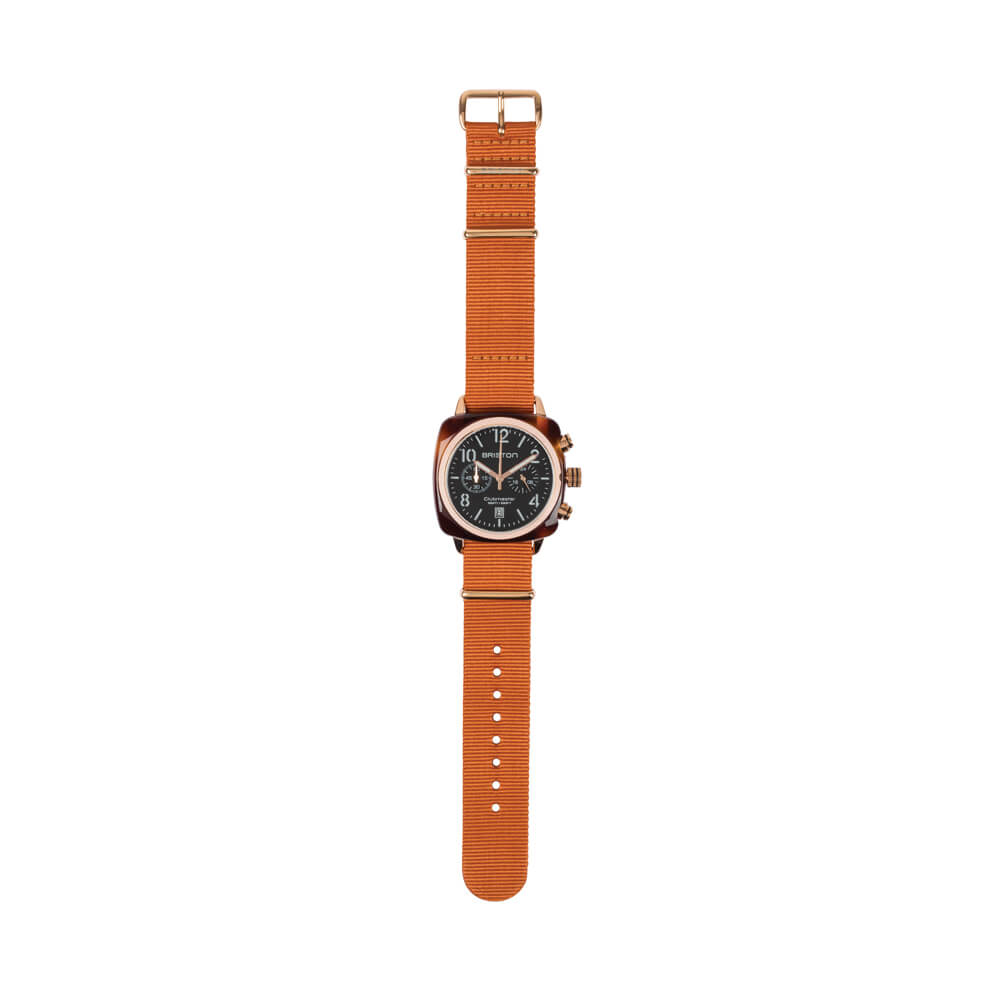 briston-bracelet-type-nato-20-mm-marron-fonc image 4