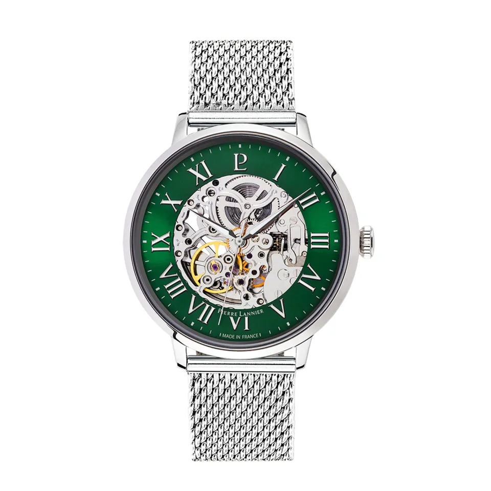 pierre-lannier-automatic-montre-automatique-42-mm-acier-inoxydable image 1