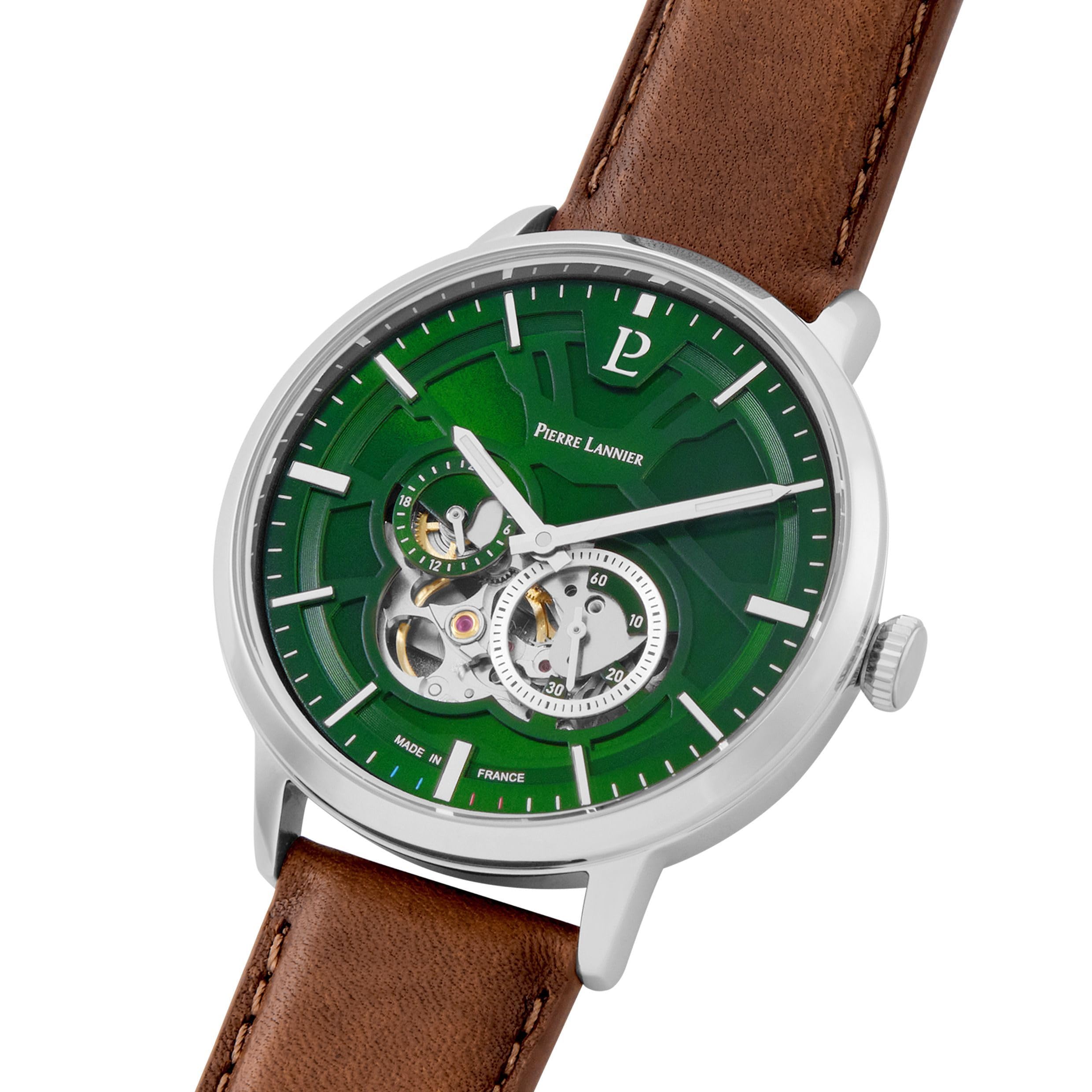 pierre-lannier-trio-montre-automatique-42-mm-acier-inoxydable image 3