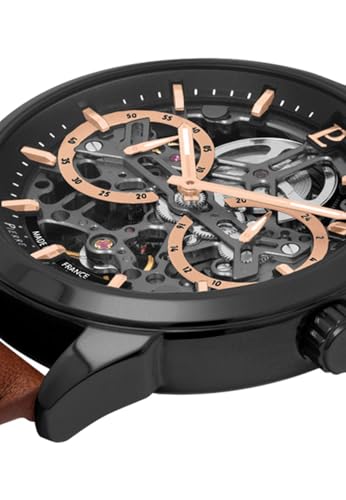 pierre-lannier-monarck-montre-automatique-43-mm-acier-inoxydable-noir image 5