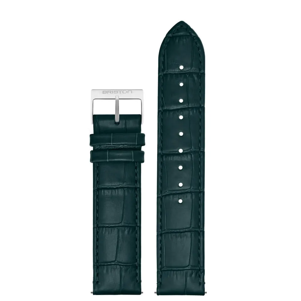 briston-clubmaster-bracelet-cuir-vert-mat-20-mm image 1