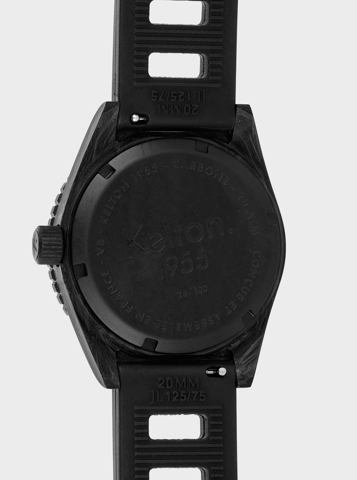 kelton-1955-carbone-edition-limit-e-montre-de-plong-e-20-atm-bracelet-isofrane image 4