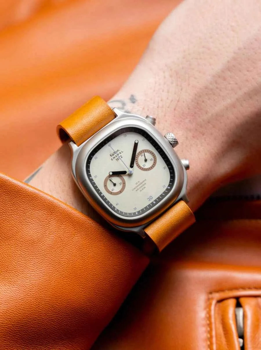 montre-chronographe-kelton-1972-skysand-x-chapal-dition-limit-e-100-ex image 4