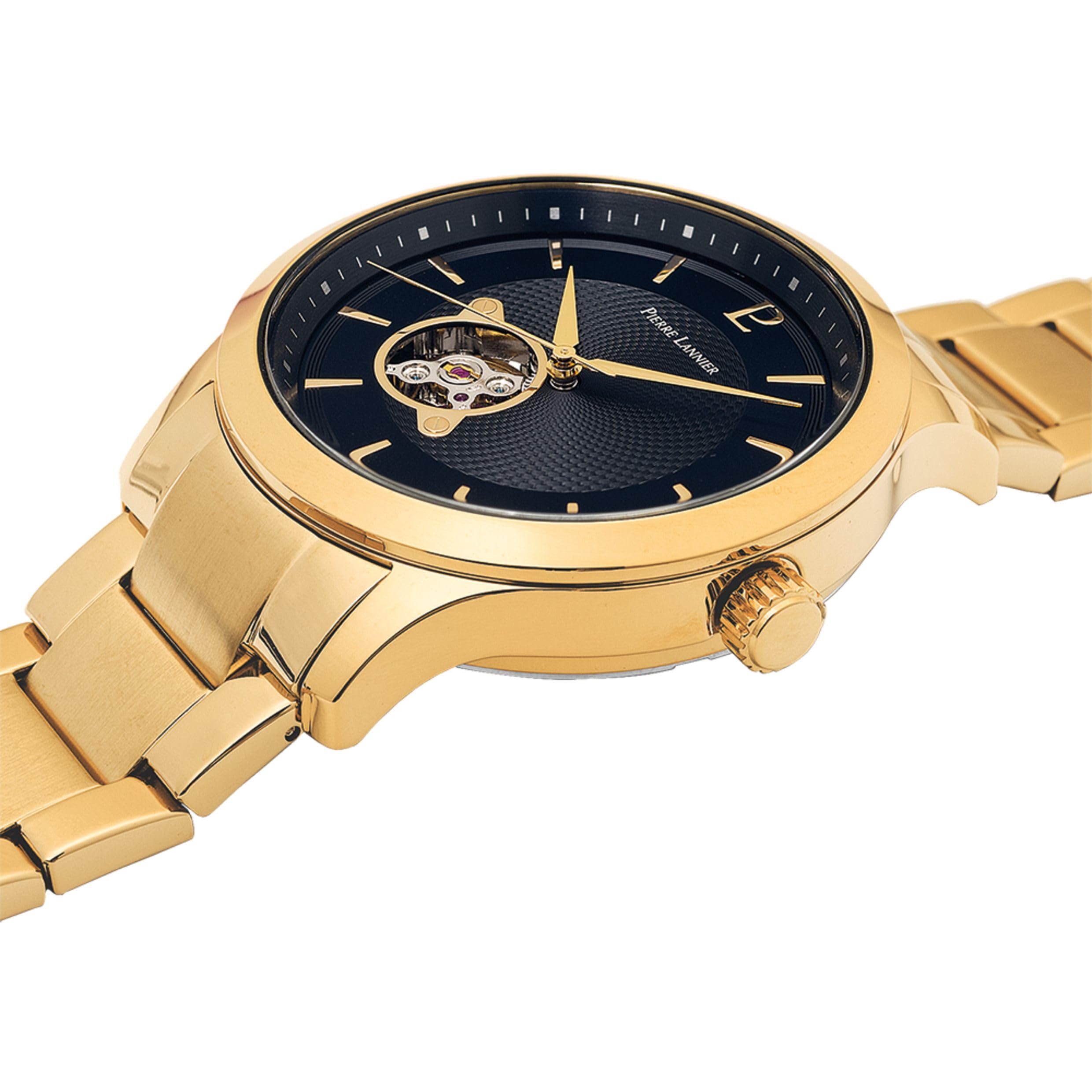 pierre-lannier-fleuret-montre-automatique-42-5-mm-acier-inoxydable-5-atm image 2