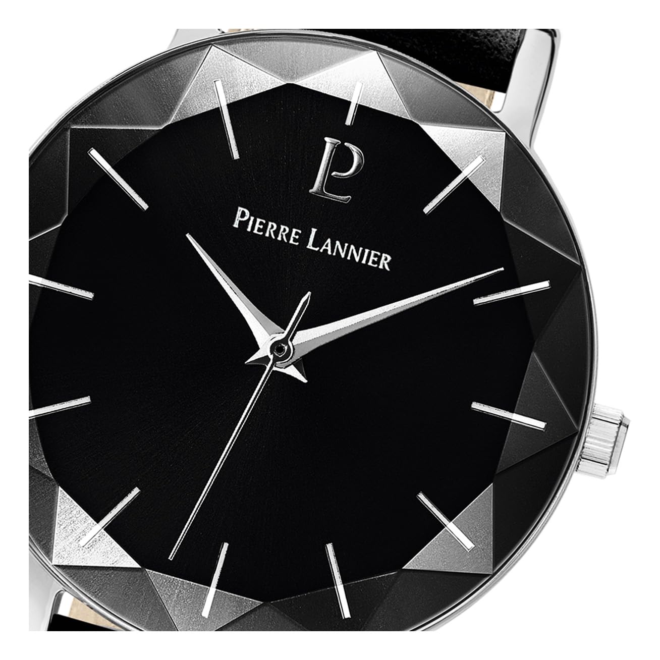 pierre-lannier-multiples-009m633-montre-femme-acier-et-cuir-noir image 3