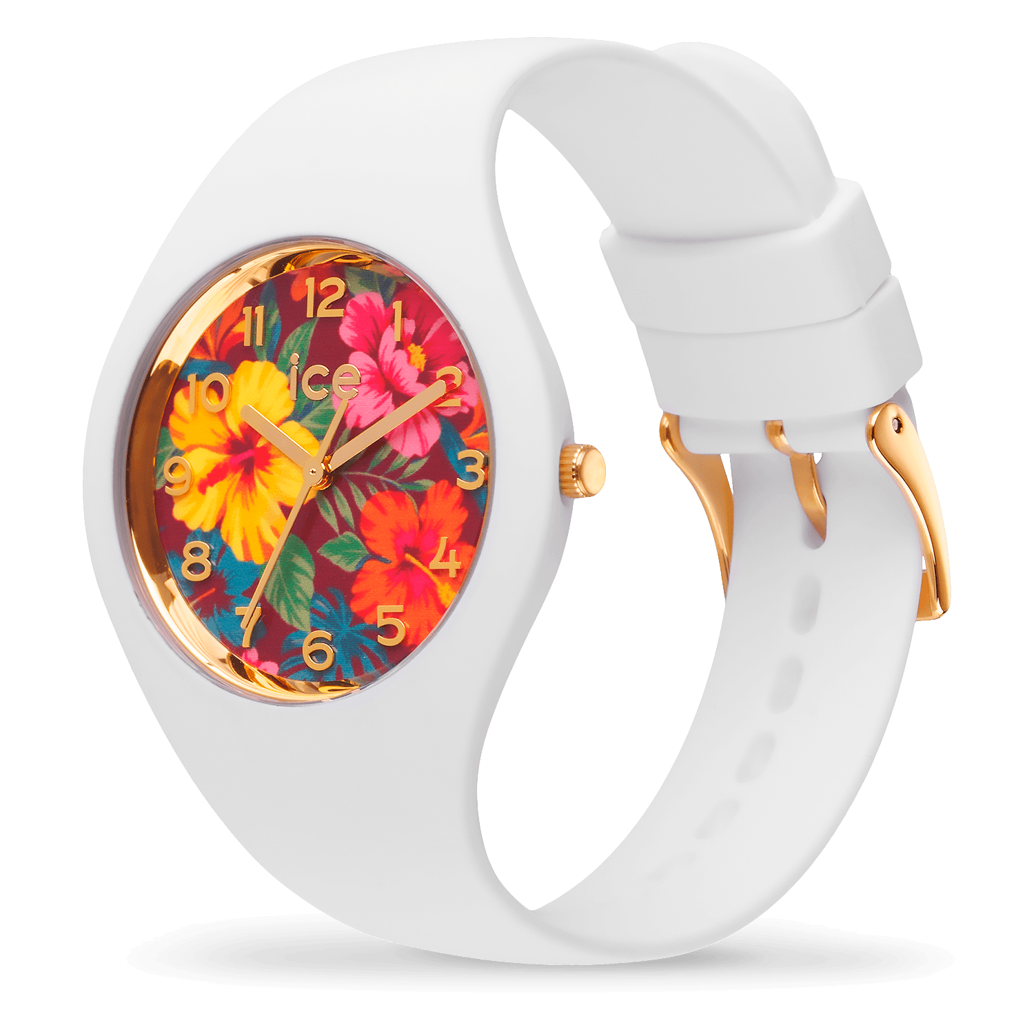 ice-watch-ice-flower-tropical-garden-montre-femme-florale-blanche image 2