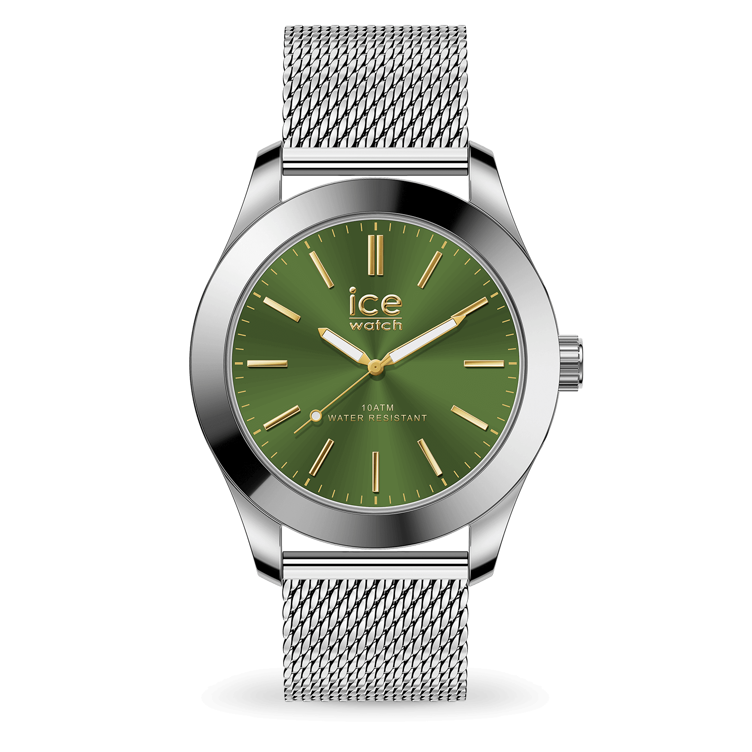 ice-watch-ice-steel-silver-green-montre-avec-bracelet-milanais image 1