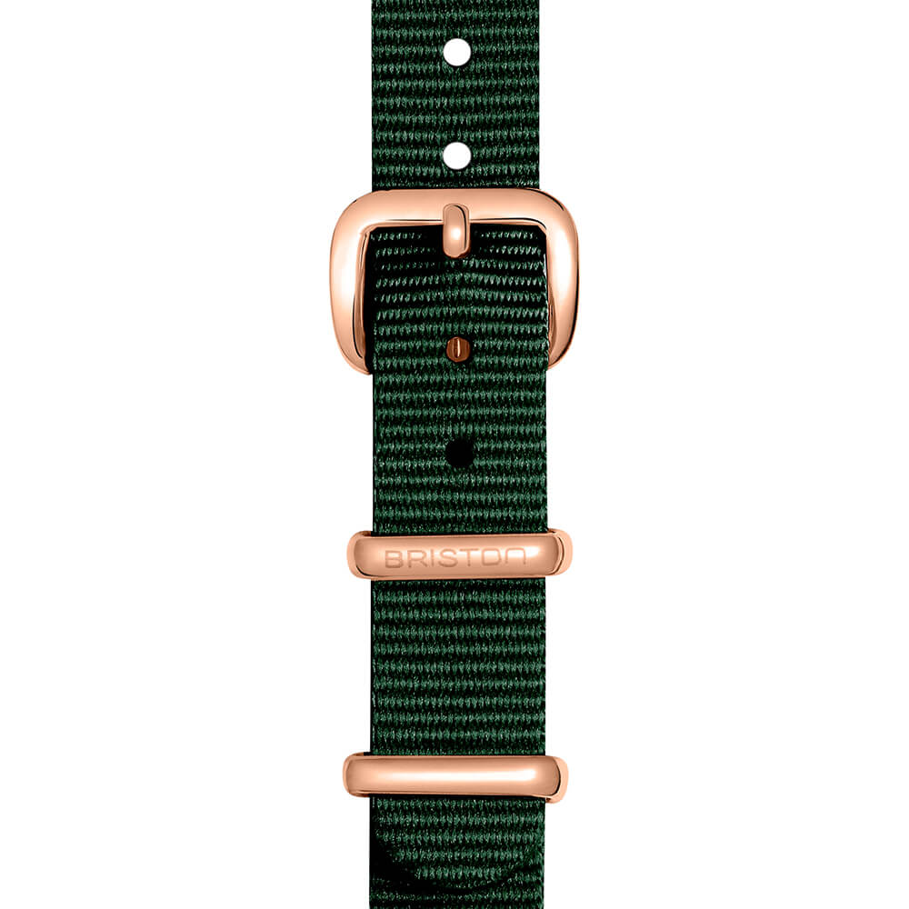 briston-bracelet-type-nato-12-mm-vert-anglais-clubmaster-lady image 4