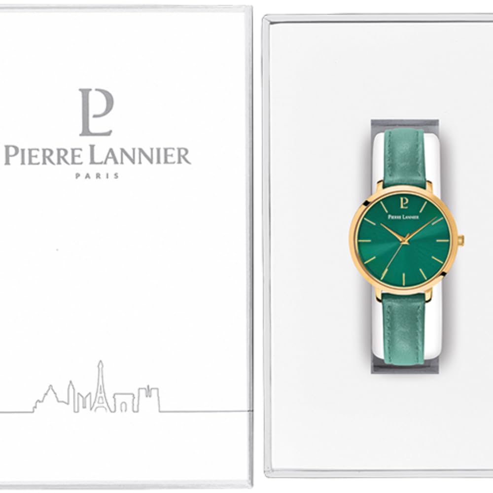pierre-lannier-038j577-montre-femme-quartz-bracelet-vert image 3
