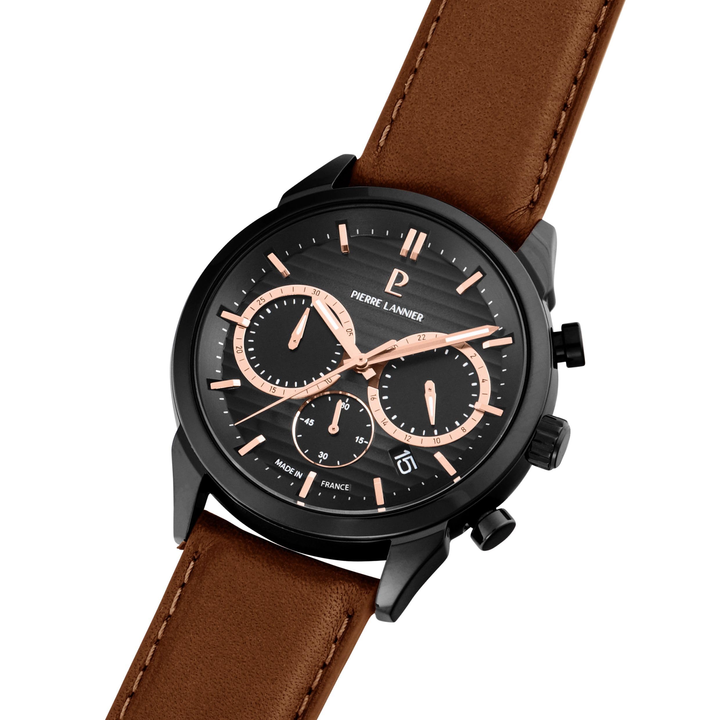pierre-lannier-monarck-chronographe-quartz-43-mm-acier-inoxydable image 3