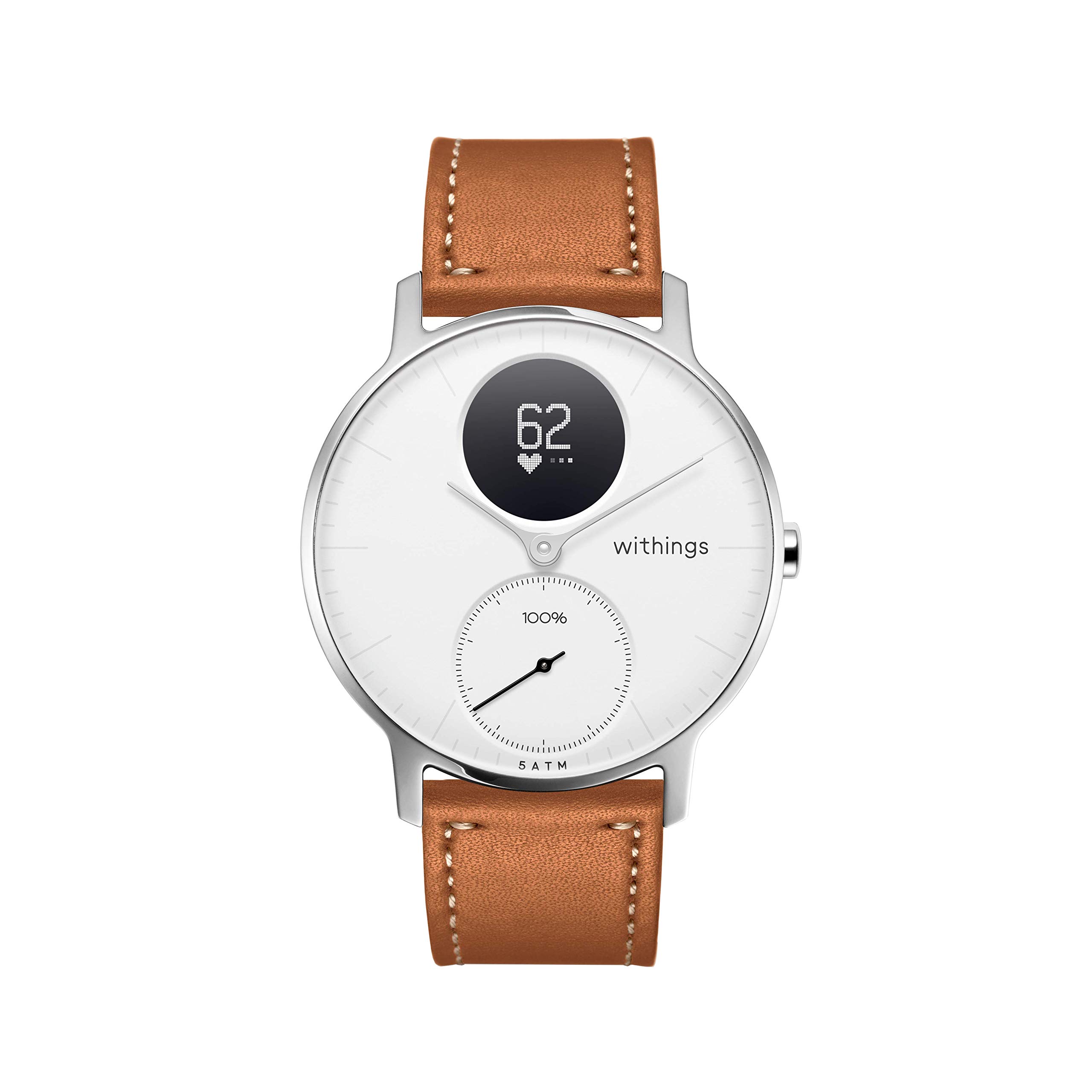 withings-bracelet-cuir-premium-18-mm-pour-scanwatch-38-mm-et-steel image 2