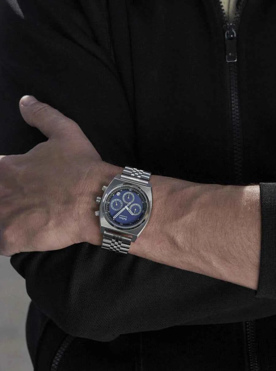 kelton-rc24-chrono-m-ca-quartz-bleu-bracelet-jubilee-acier image 4
