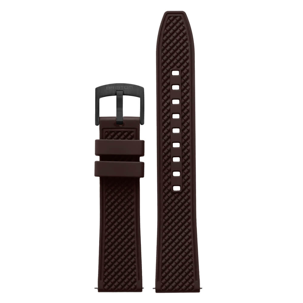 briston-bracelet-rubber-fkm-chocolat-mat-20-mm image 3