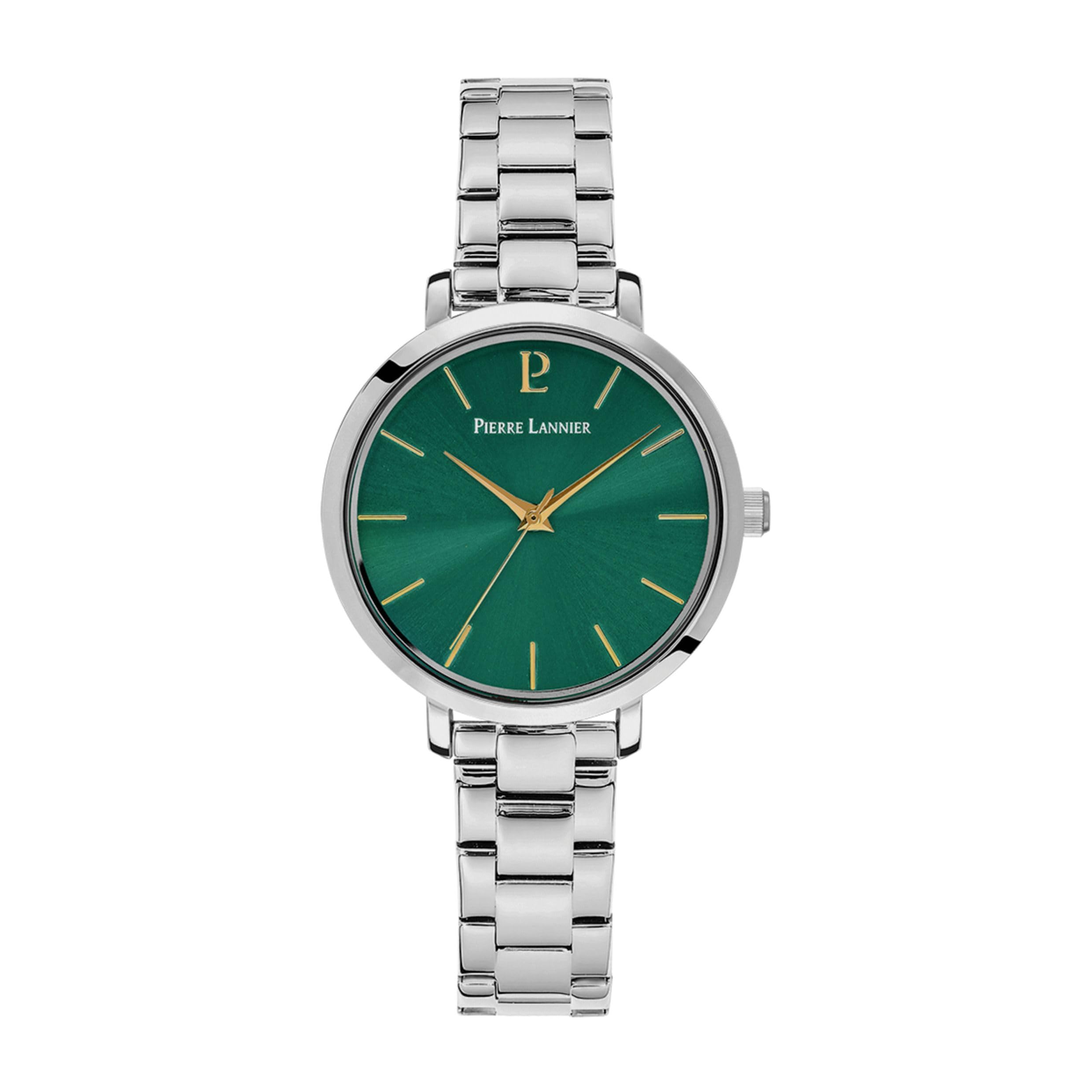 pierre-lannier-chouquette-montre-femme-quartz-30-mm-acier-cadran-vert-3-atm image 2