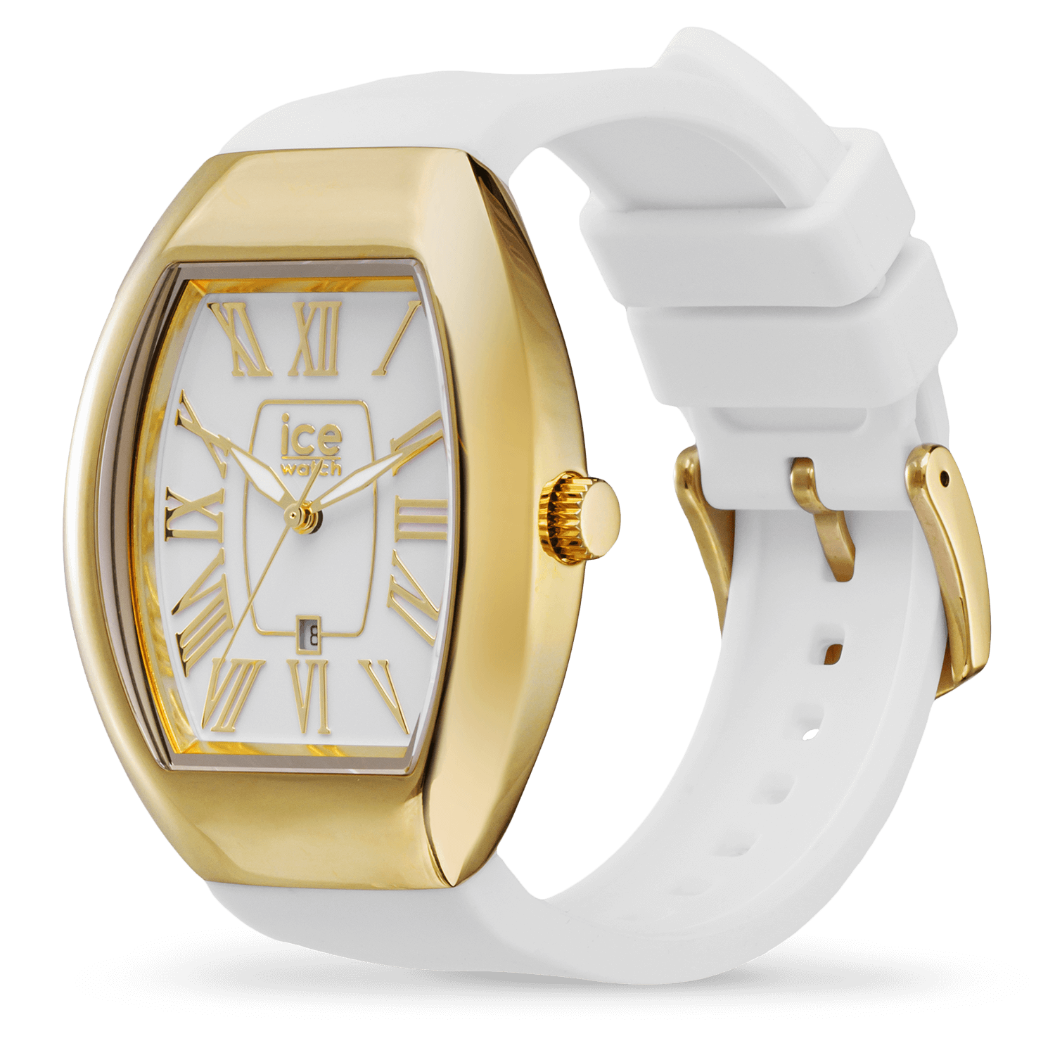 ice-watch-ice-dome-metal-white-gold-montre-femme-blanche-et-dor-e image 2