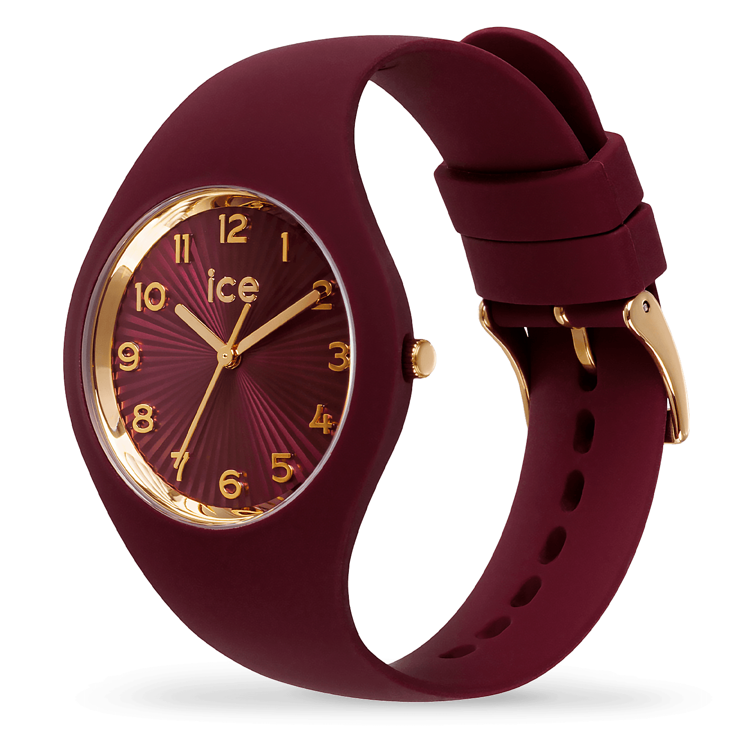 ice-watch-ice-champagne-cherry-montre-femme-silicone-dor image 2