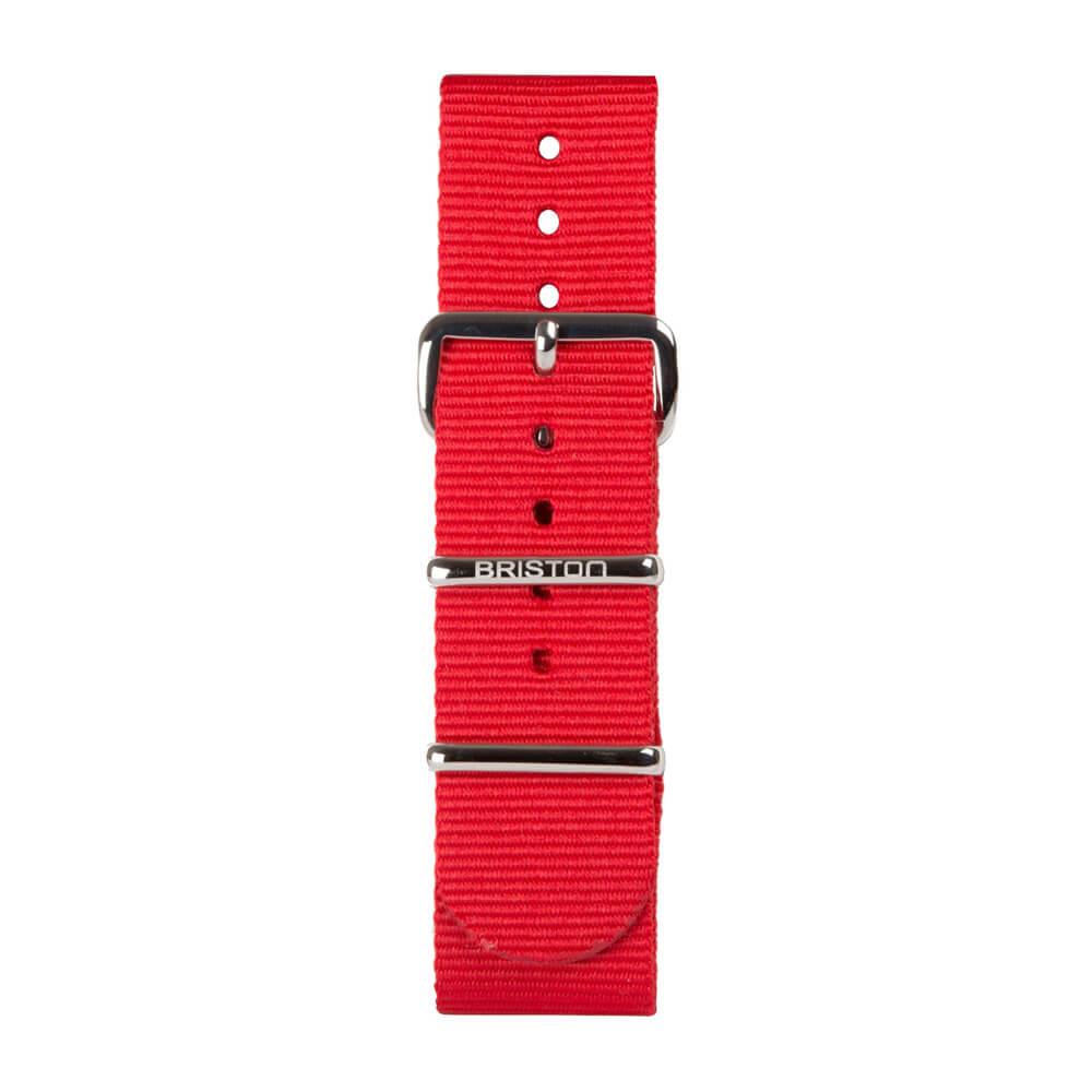 briston-clubmaster-classic-bracelet-type-nato-rouge-20-mm image 3