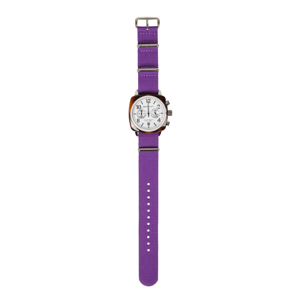 briston-bracelet-nato-violet-20-mm-clubmaster-classic image 2