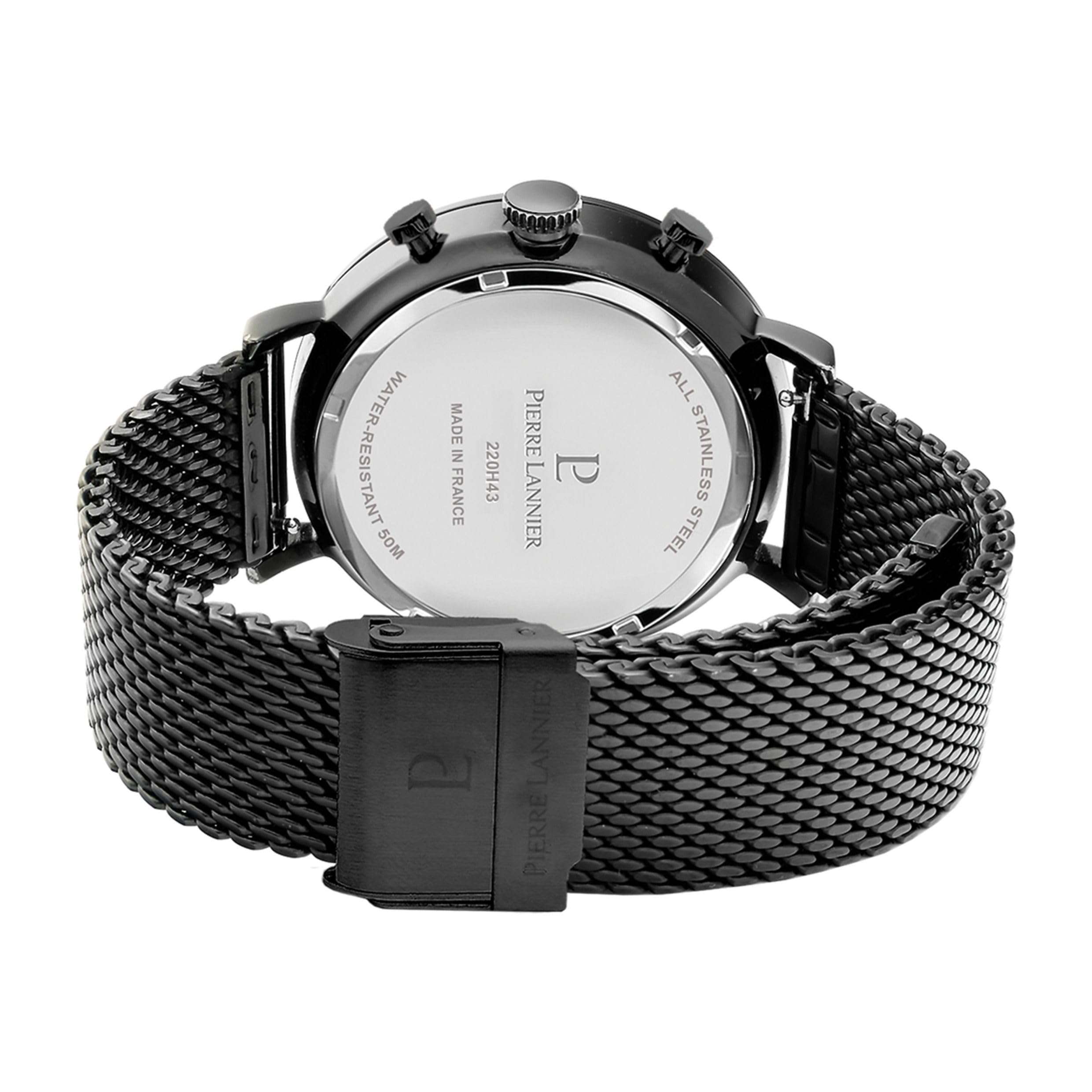 pierre-lannier-chronographe-baron-43-mm-acier-inoxydable-5-atm-montre-quartz image 4