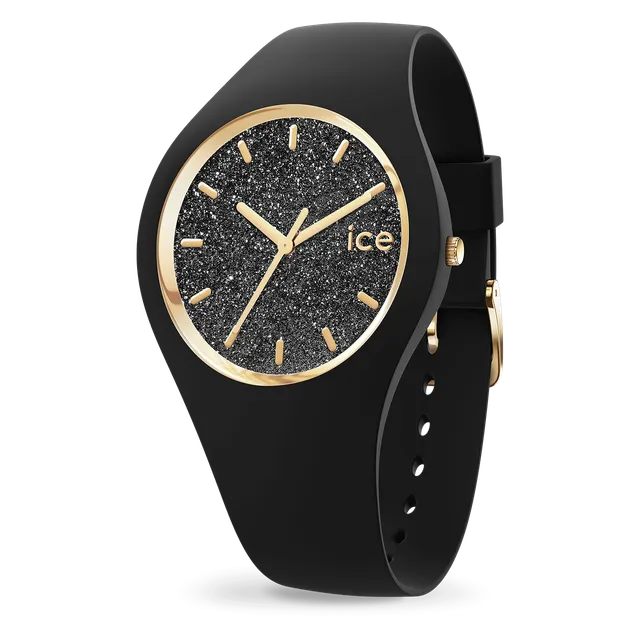 ice-watch-ice-glitter-black-montre-femme-paillettes-noir-et-dor image 1