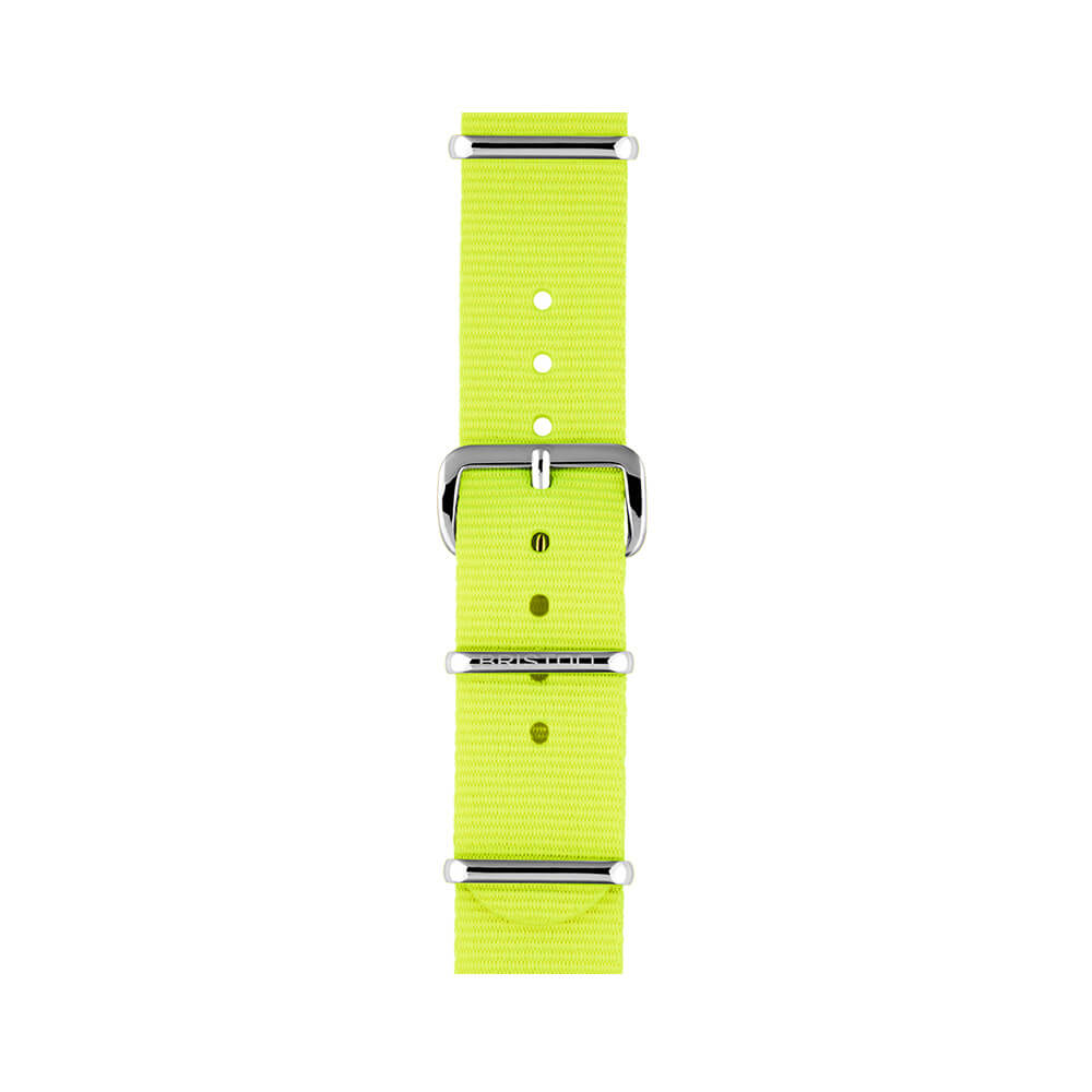 briston-bracelet-type-nato-jaune-fluo-18-mm image 1