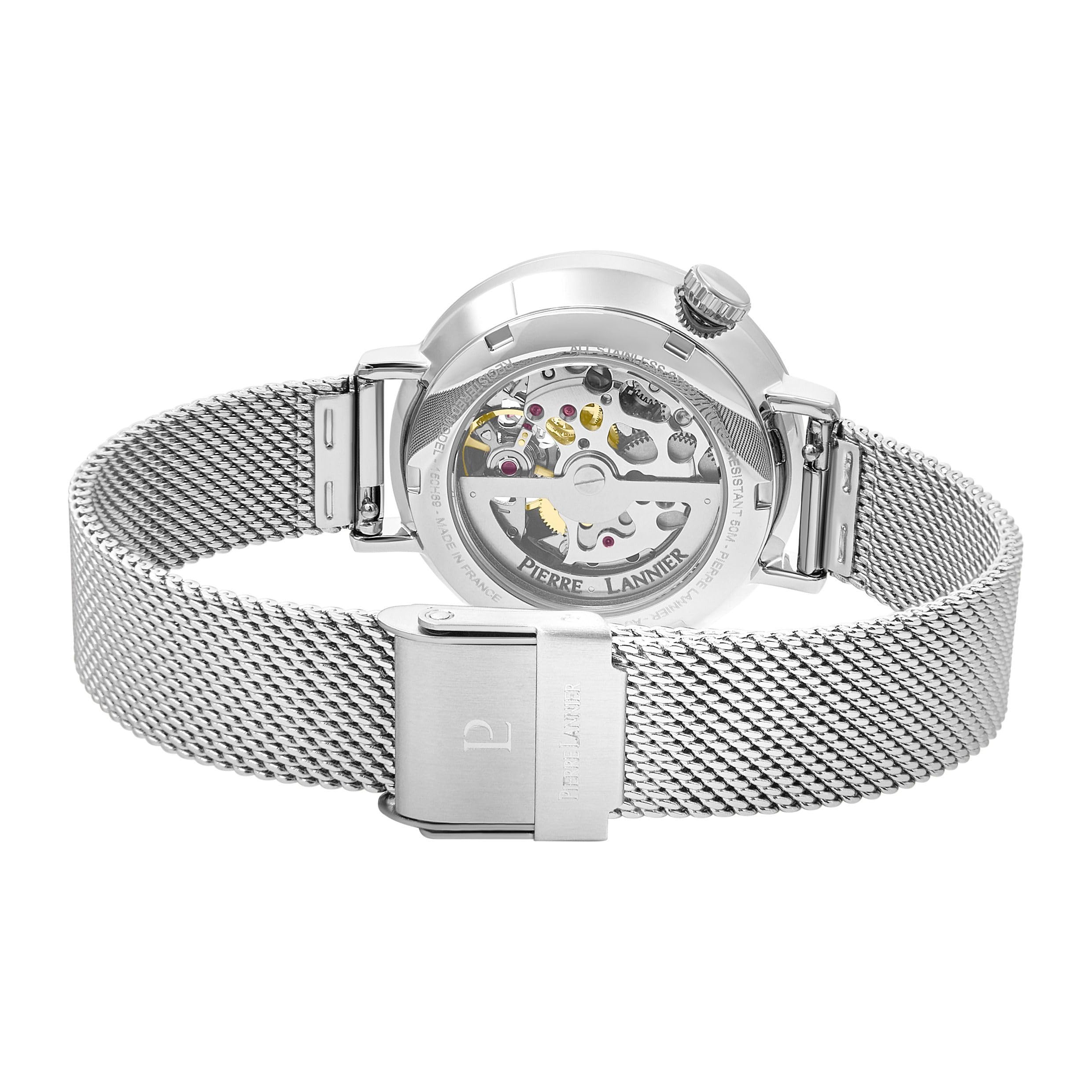 pierre-lannier-australe-montre-automatique-c-ur-ouvert-35-mm-acier-blanc-3-atm image 4