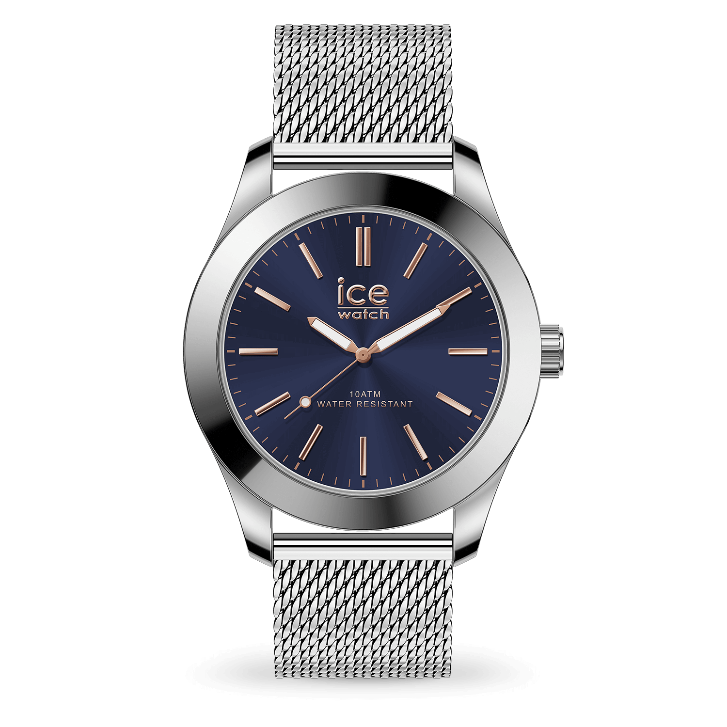 ice-watch-ice-steel-silver-dark-blue-montre-bracelet-milanais-cadran-bleu-fonc image 1