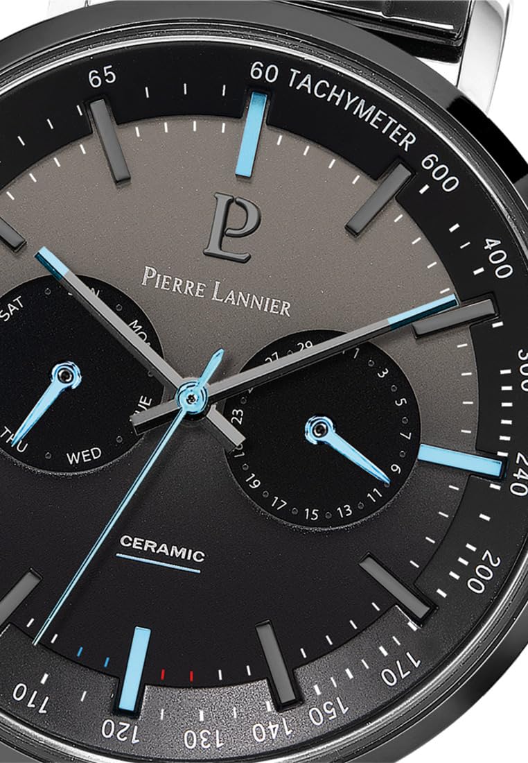 pierre-lannier-ceramic-montre-homme-cadran-noir-bracelet-c-ramique-noir-43-mm image 3