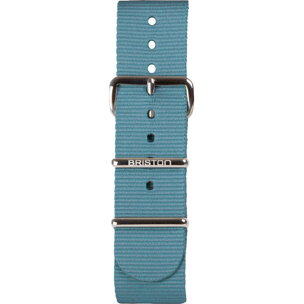 briston-bracelet-nato-20-mm-bleu-glacier-clubmaster-classic image 1