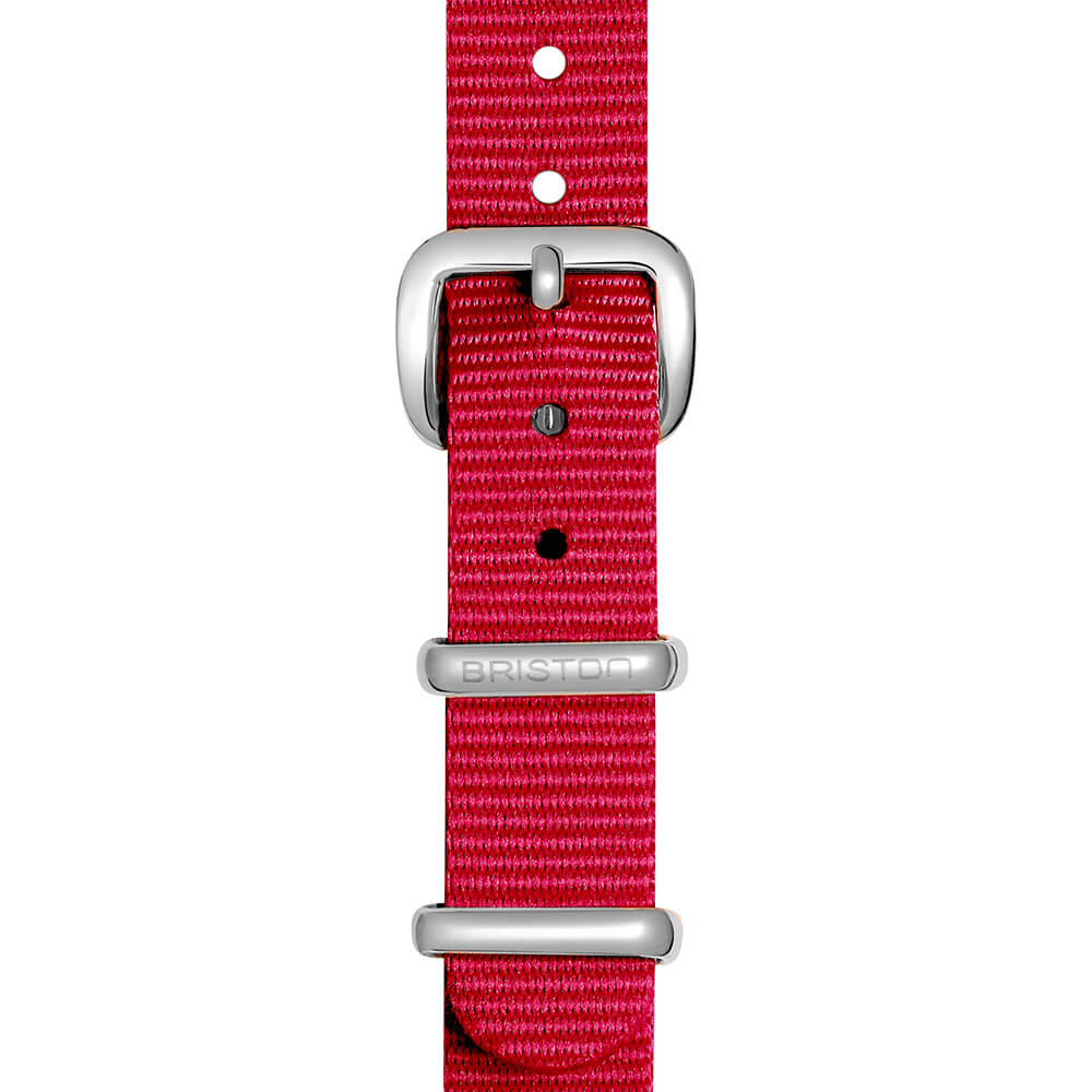 briston-clubmaster-lady-bracelet-type-nato-12-mm-framboise image 2