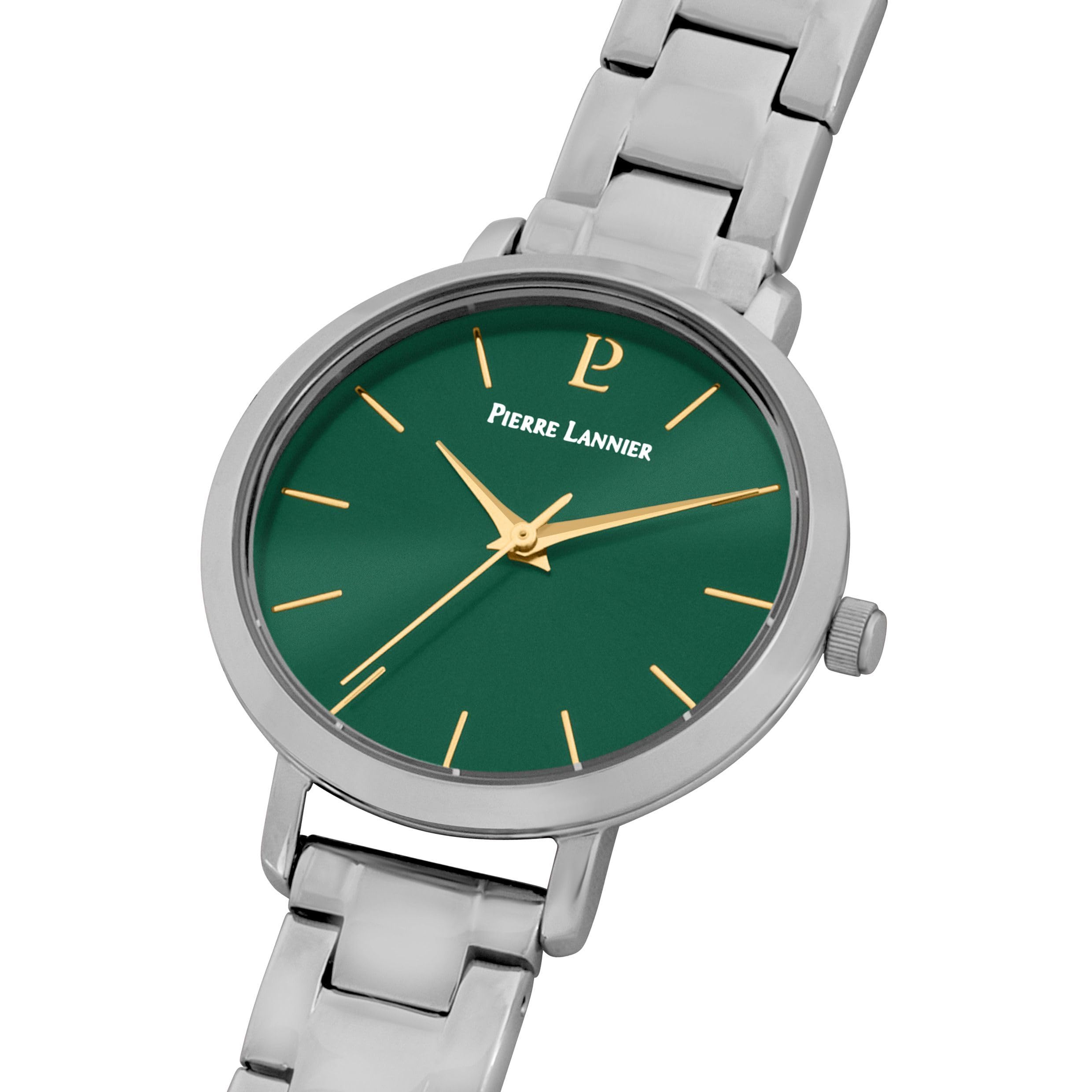 pierre-lannier-chouquette-montre-femme-quartz-30-mm-acier-cadran-vert-3-atm image 4