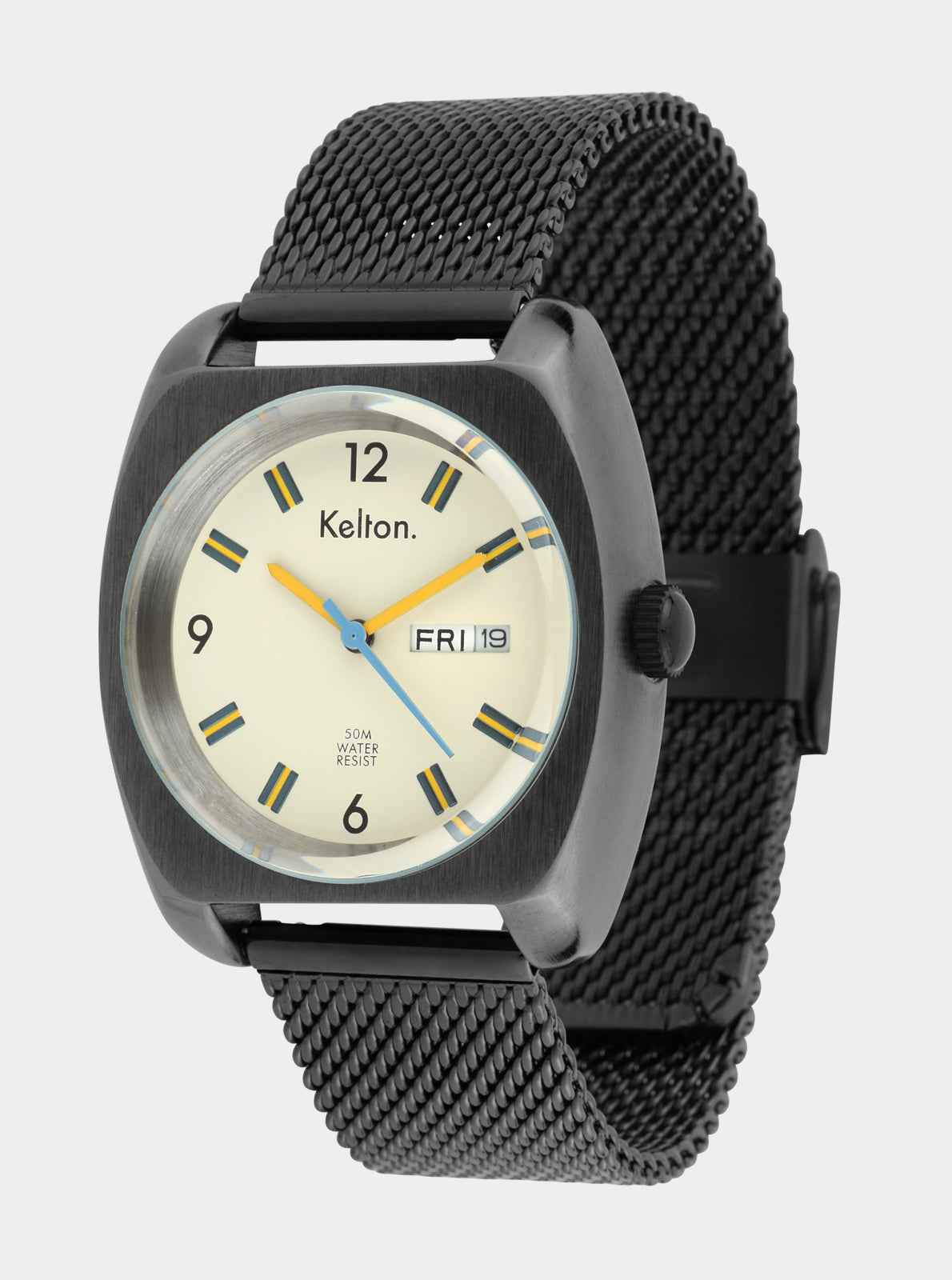 kelton-rc22-montre-white-mesh-blanc-vintage-jour-date image 3