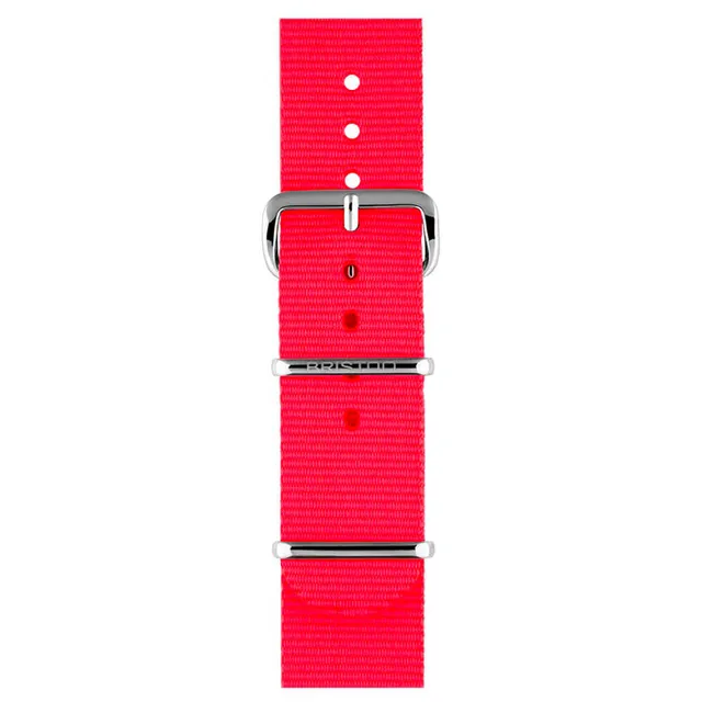 briston-bracelet-type-nato-rose-fluo-20-mm image 1