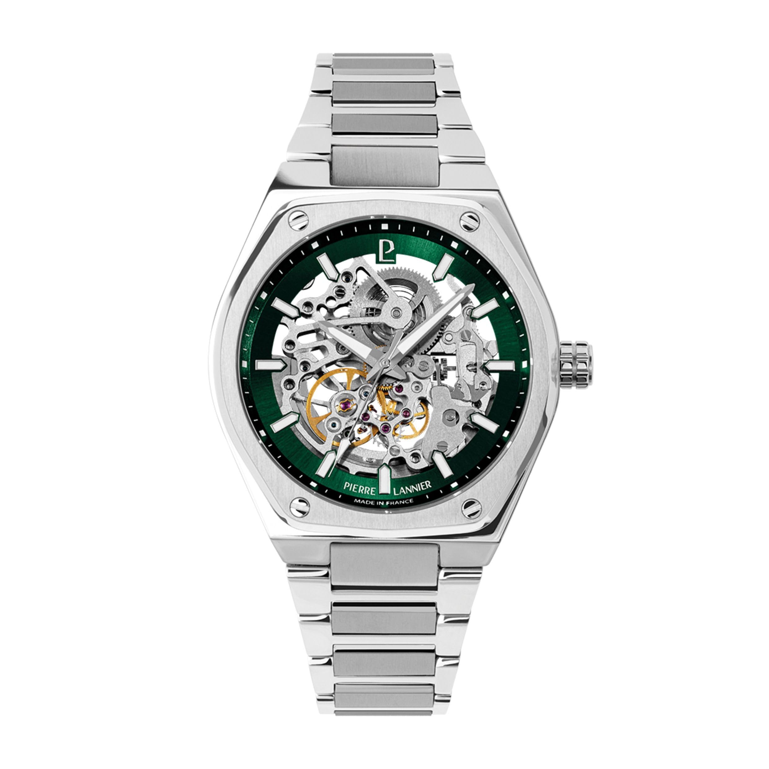 pierre-lannier-automatic-montre-automatique-homme-42-5-mm-acier-5-atm image 1