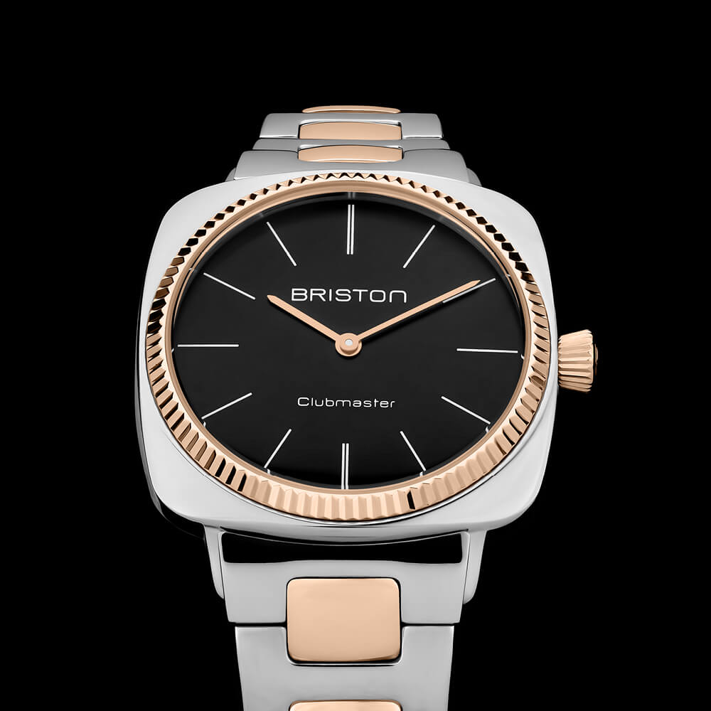 briston-clubmaster-elegant-montre-37-mm-acier-gold-noir image 2